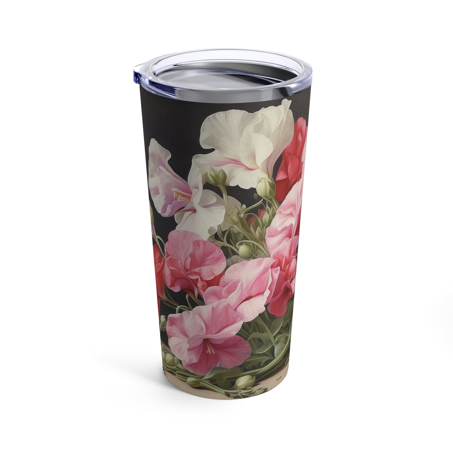 Sweet Pea Watercolour Elegant Tumbler 20oz