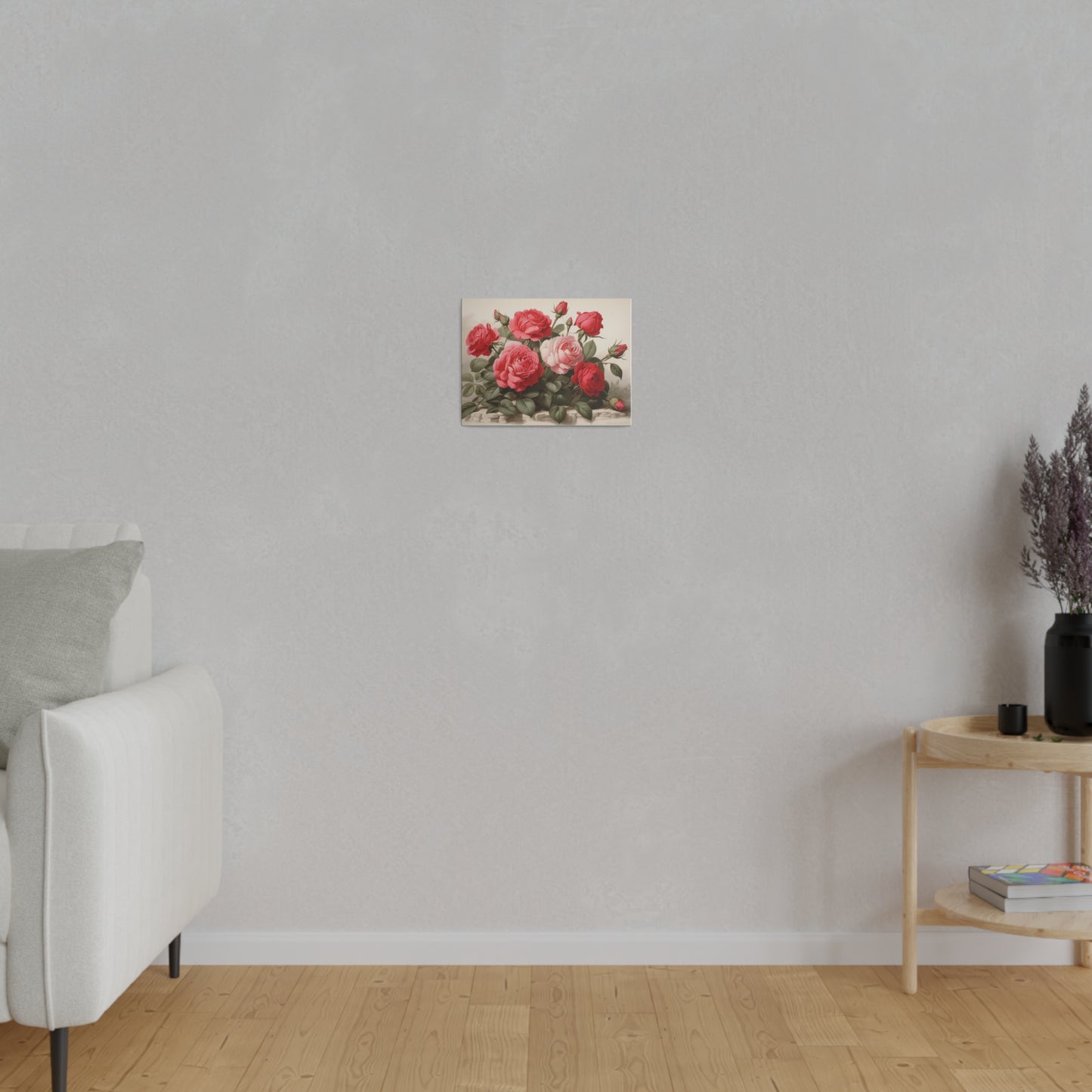 Red & Pink Roses Matte Canvas