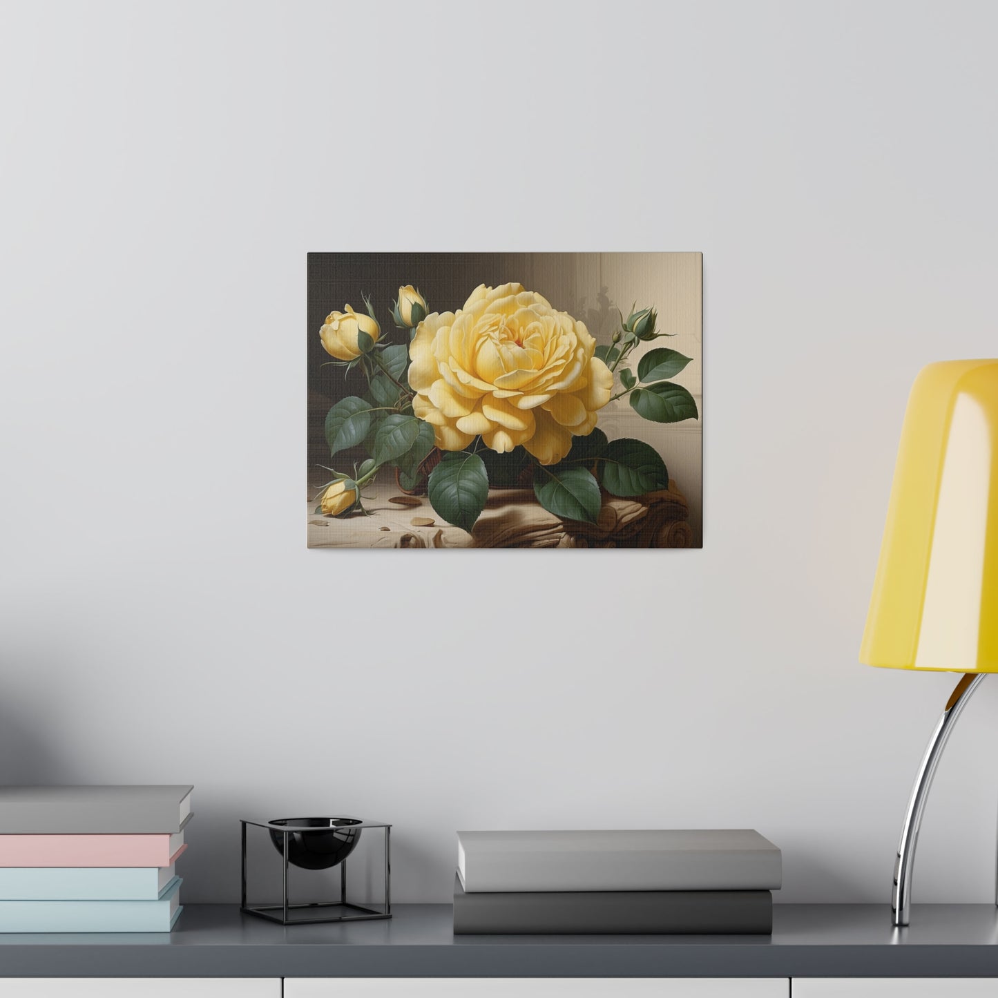 Yellow Roses Matte Canvas