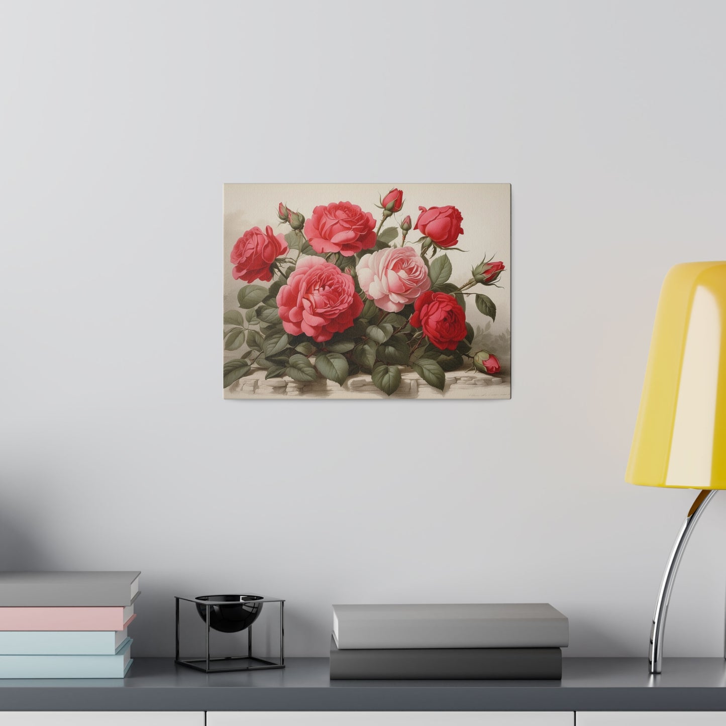 Red & Pink Roses Matte Canvas