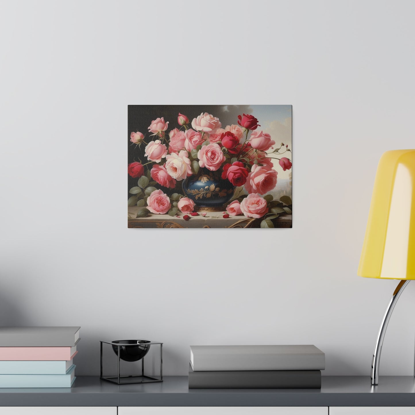 Pink & Red  Roses Matte Canvas