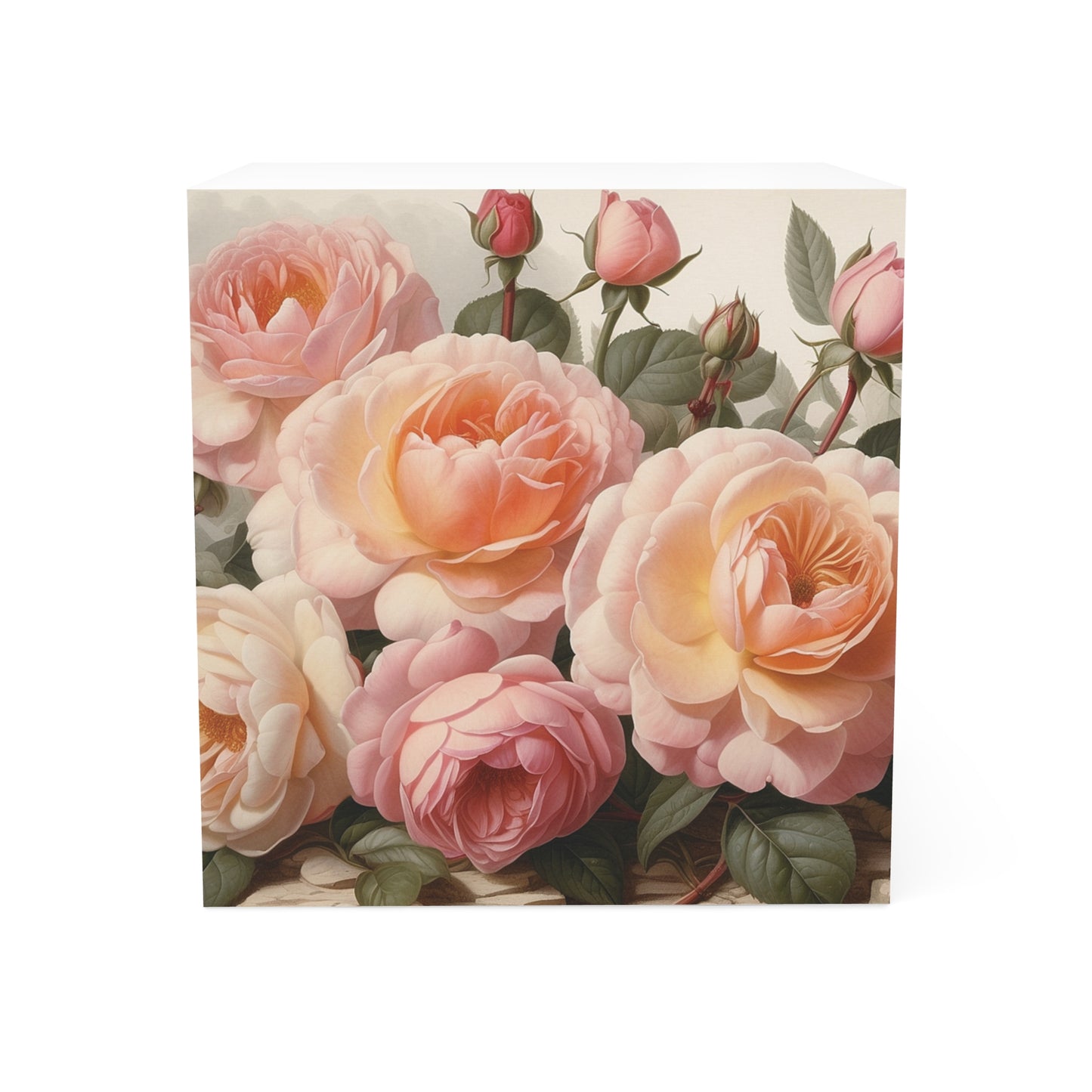 Sweet Juliet Roses Note Cube