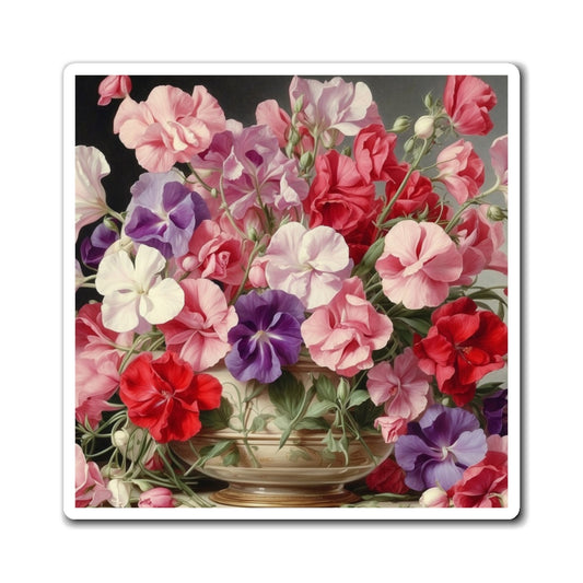 Sweet Pea Flowers Cute 💐 Magnet