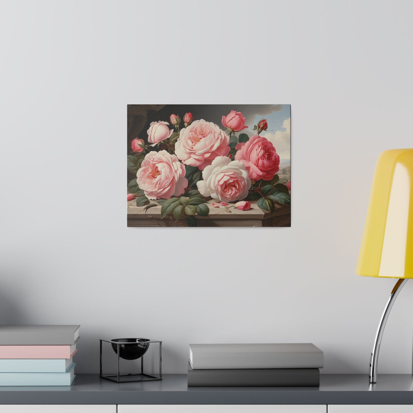 Pink Roses Matte Canvas