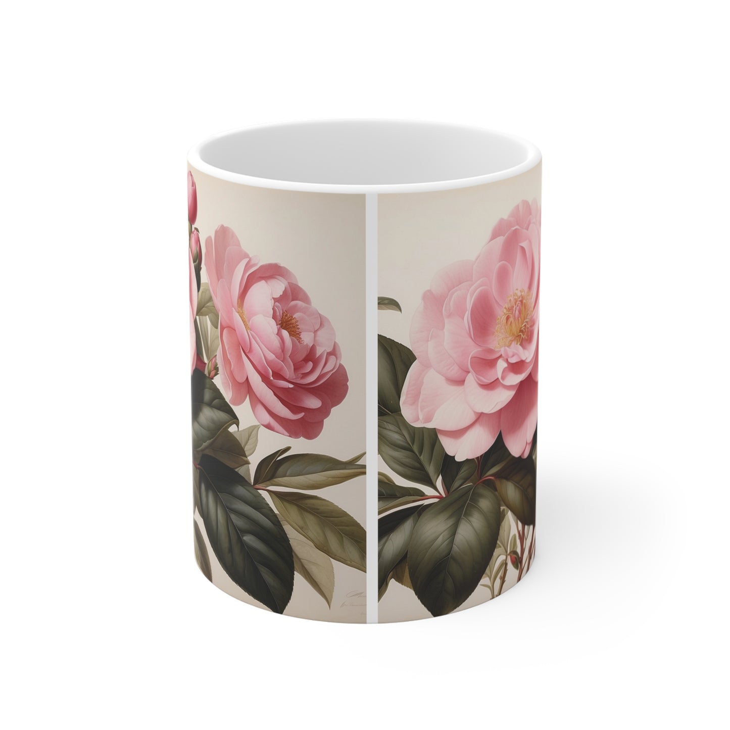 Soft Pink Camellia Mug 11oz