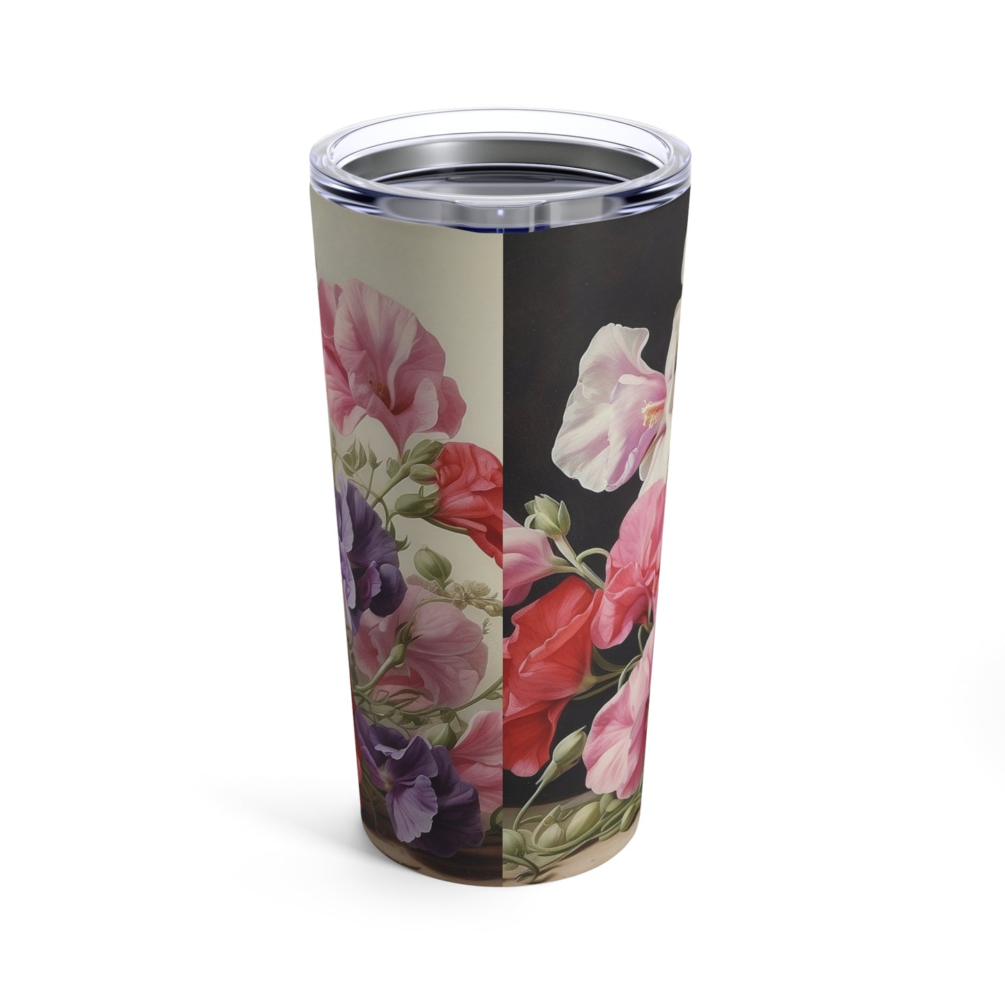 Sweet Pea Watercolour Elegant Tumbler 20oz