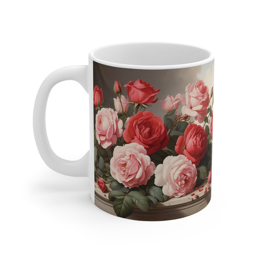 Pink & Red Roses Mug 11oz