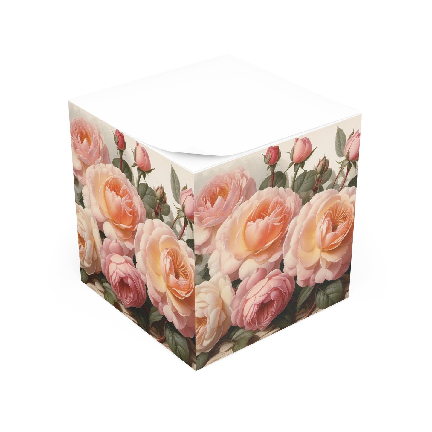 Sweet Juliet Roses Note Cube