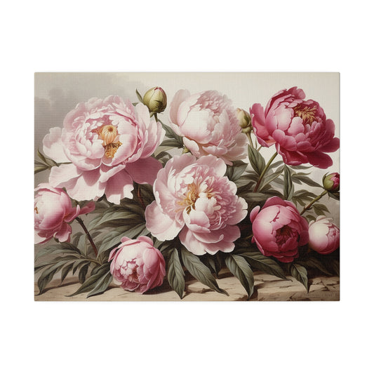 Sweet Peonies Matte Canvas